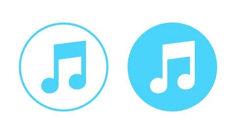 Music icon vector. note music sign and symbol Stock Illustration