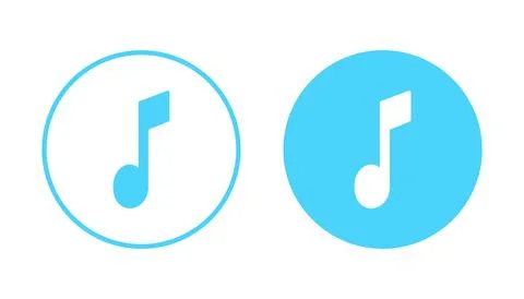Music icon vector. note music sign and symbol 스톡 일러스트