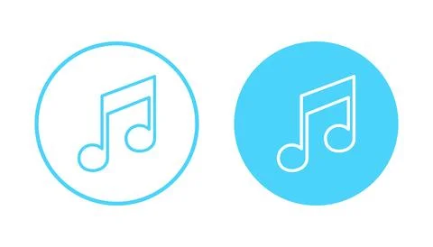 Music icon vector. note music sign and symbol Stock Illustration