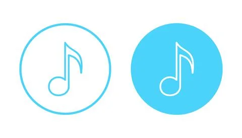 Music icon vector. note music sign and symbol 스톡 일러스트