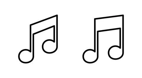 Music icon vector. note music sign and symbol 스톡 일러스트