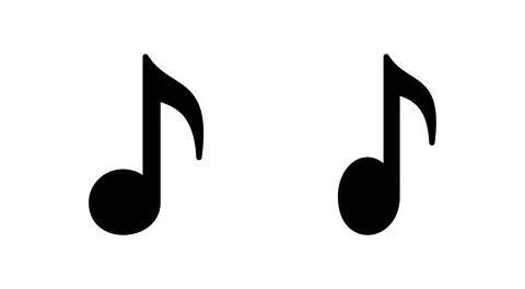 Music icon vector. note music sign and symbol Stock Illustration
