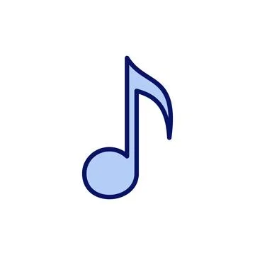 Music icon vector. note music sign and symbol Illustrazione stock