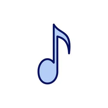 Music icon vector. note music sign and symbol 스톡 일러스트