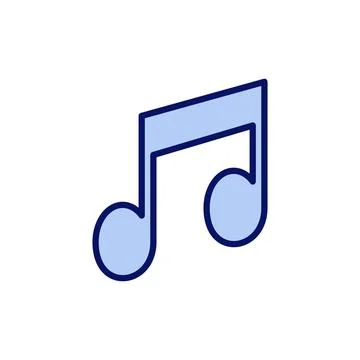 Music icon vector. note music sign and symbol Illustrazione stock