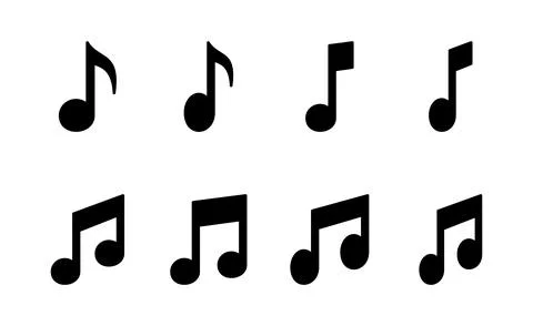 Music icon vector. note music sign and symbol Illustrazione stock
