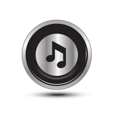 Music icon web Stock Illustration