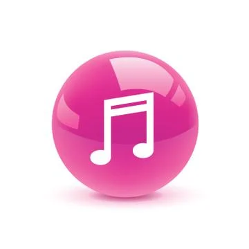 Music icon web Stock Illustration