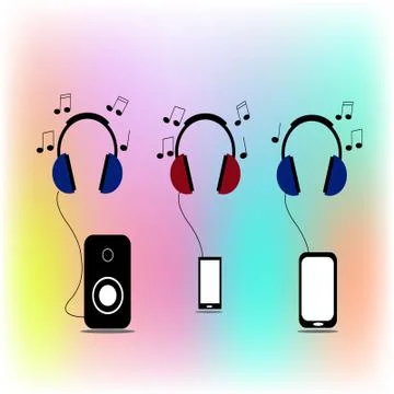 The music Stock Illustration