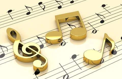 The music Illustrazione stock