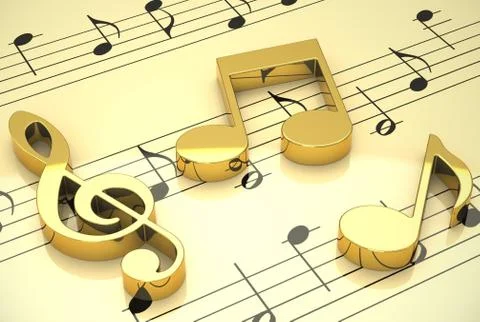 The music Stock Illustration