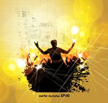 Music illustration. Vector Stock Illustration