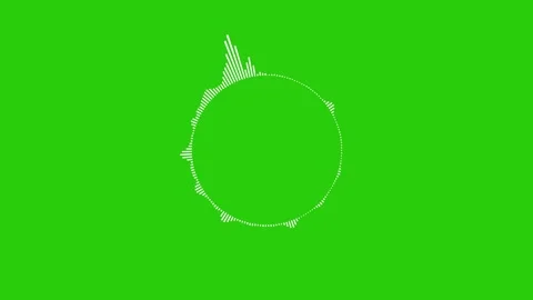 Music interface circle audio voice music sound color spectrum equalizer. Represe Stock Footage 344966860