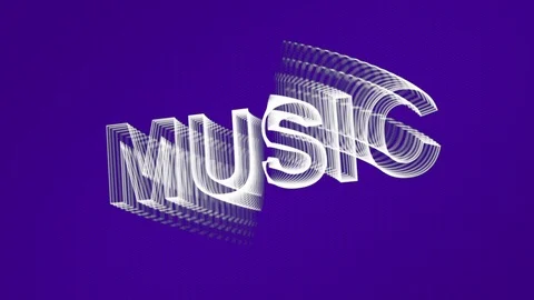 Music - intro text Stock Footage 101788778