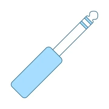 Music Jack Plug-in Icon Stock Illustration
