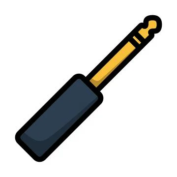 Music Jack Plug-in Icon Stock Illustration