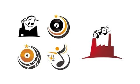 Music Learning Template Set Stock-Illustration