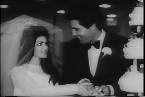 Music legends Elvis Presley Marries Stock Video Pond5