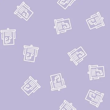 Music lesson line icon vector black illustration Stock Illustration