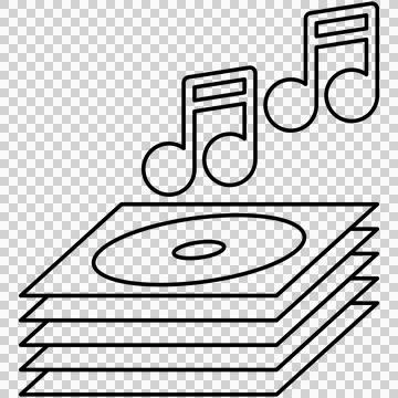 Music library Stock Illustration