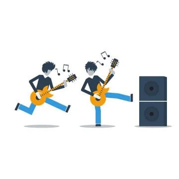 Music live performance Illustrazione stock