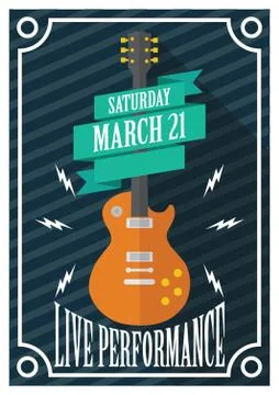 Music Live Performance Illustrazione stock