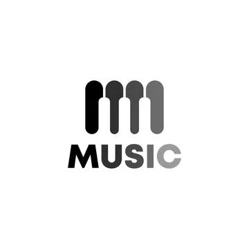 Music Logo Design Concept Vector Stock Illustration