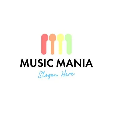 Music Logo Design Concept Vector Stock Illustration