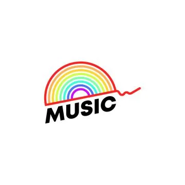 Music Logo Design Concept Vector Stock Illustration