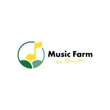 Music Logo Design Concept Vector Stock Illustration