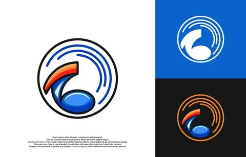 Music logo Stock Illustration