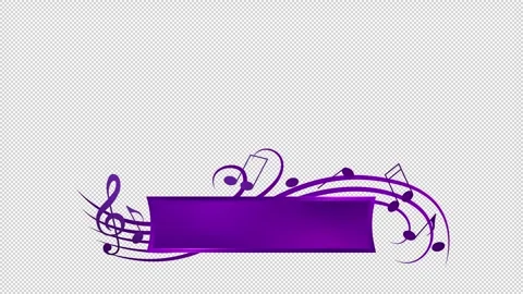 Music lower third purple animation Stock-Footage 272616680
