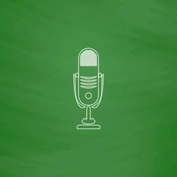 Music microphone computer symbol Ilustración de archivo
