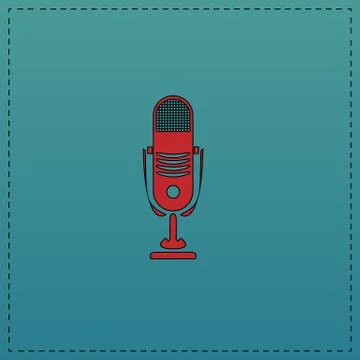 Music microphone computer symbol Ilustración de archivo