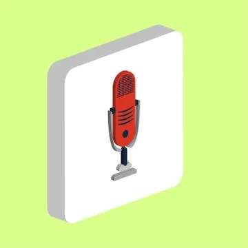 Music microphone computer symbol Ilustración de archivo