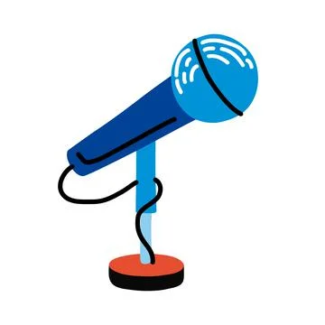Music microphone icon Stock Illustration