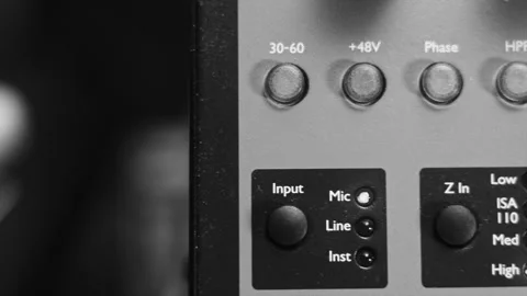 Music Mixer Level Button and Volume Video stock 259880532