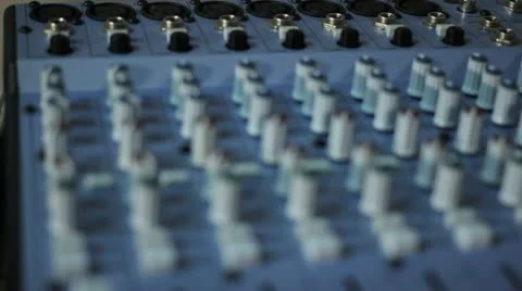 Music Mixing board knobs and buttons 1 스톡 동영상 18173508