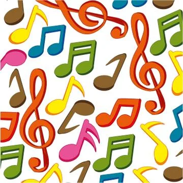 Music music pattern on white background is insulated Stock-Illustration