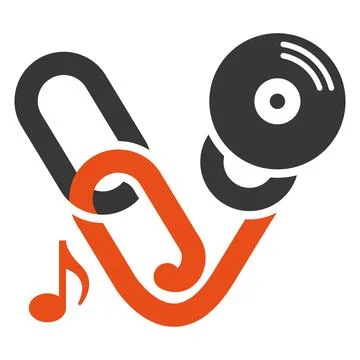 Music Note And Headphone Audio Logo イラスト素材