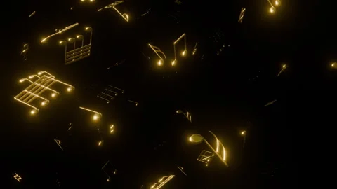 Music Note Background Video stock 322061311