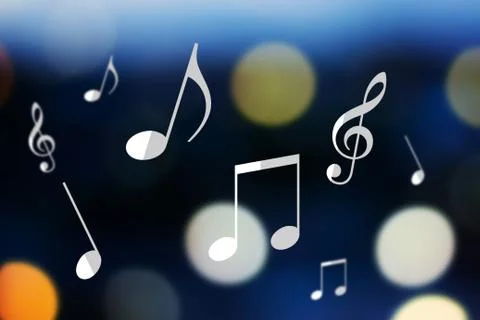 Music Note Background Stock Photos