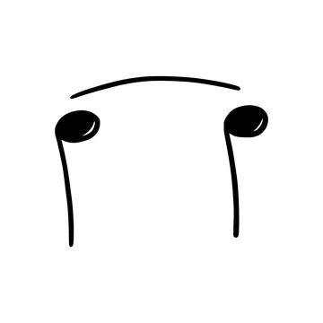 Music note doodle drawn style 스톡 일러스트