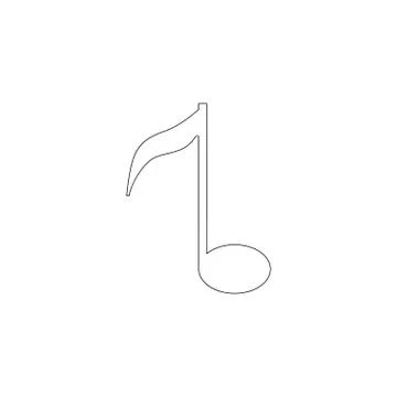 Music note. flat vector icon 스톡 일러스트
