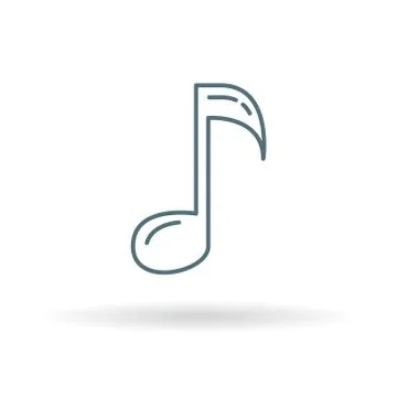 Music note icon Stock Illustration