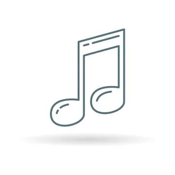 Music note icon Stock Illustration