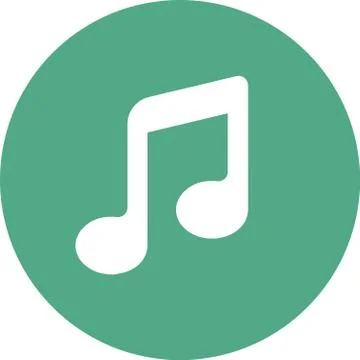 Music note icon Ilustración de archivo