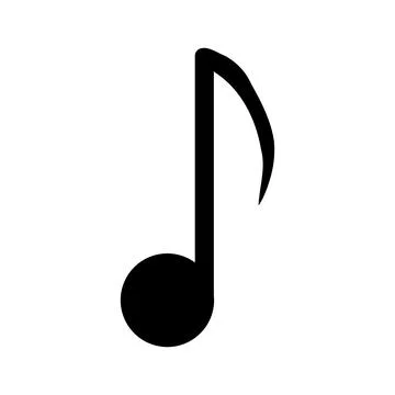 Music note icon. Stock Illustration