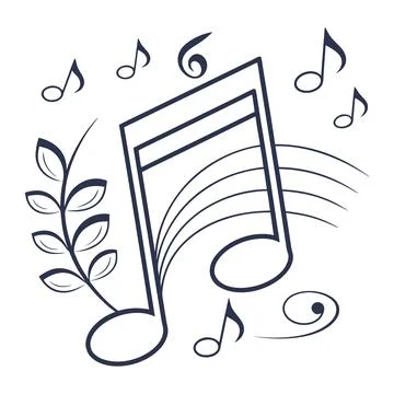 Music Note Icon Vector Art 스톡 일러스트
