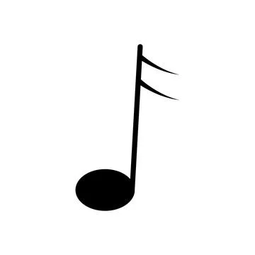 Music note icon vector Stock Illustration